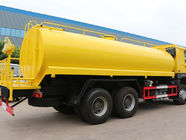 HW76 Uzatılmış Kabin ile Sarı 6x4 18m3 Tanker Kamyon Su Yağmurlama Kamyon