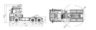 800L Yakıt Deposu 10 W FAW Traktör Kafası Römork Kamyon Modeli CA4250 11 Litre 420HP
