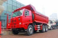 Kırmızı Renk Sinotruk Howo Damperli Kamyon 6 * 4/30 Ton Damperli Kamyon maden damperli kamyon