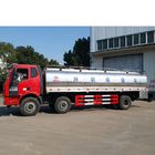 15001 - 30000L Taze Süt Tankeri Kamyon, FAW 15.3m3 304 Paslanmaz Çelik 6 * 4 Taşıma Kamyonu