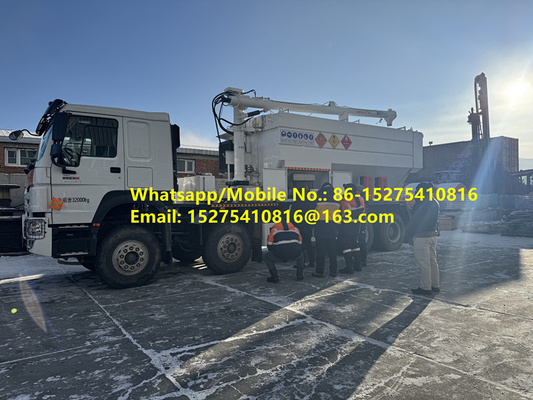 Yüksek Doldurma Verimliliği HOWO 15/20/25T BCLH-20 Yerel karışık granüler amonyum patlayıcı ANFO Kamyon emülsiyon mobil patlayıcı Üretim Birimi
