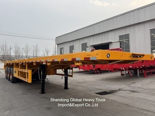 20FT/40FT/45FT 2/3/4 Axles Konteyner / Kargo Flatbed / Platform / Flat Deck Semi Truck Trailer