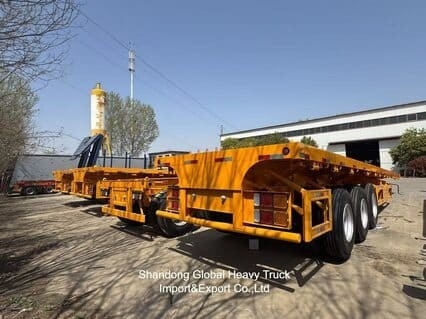 20FT/40FT/45FT 2/3/4 Axles Konteyner / Kargo Flatbed / Platform / Flat Deck Semi Truck Trailer