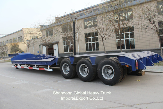 3 Eksel 40ton 13.45m Wabco BPW Axles Hava asılı düz yataklı yarı römork