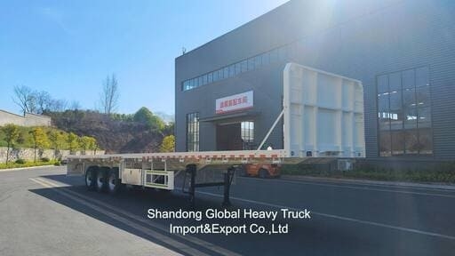 20FT/40FT/45FT 2/3/4 Axles Konteyner / Kargo Flatbed / Platform / Flat Deck Semi Truck Trailer