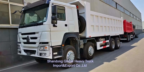 Çin Sinotruck Howo 400hp Tipper 8x4 Mini 60 Ton Canter yeni Dump Truck