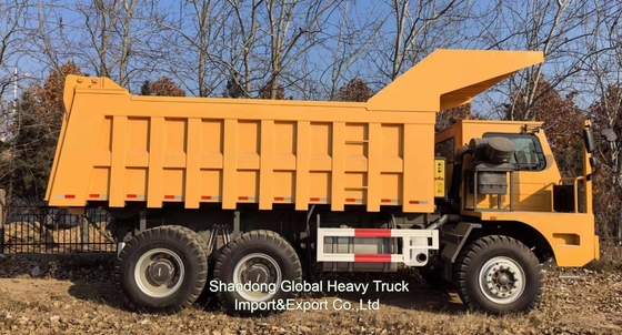 Yeni 42 tonluk 6*4 375HP geniş gövdeli madencilik atık kamyonu TL855B Nowa Altın Maden Atık Kamyonu