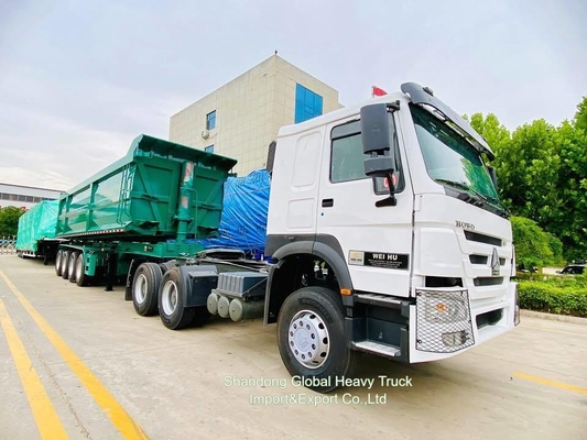 Sinotruk HOWO Yeni / Kullanılmış 371HP Euro 2 6X4 Rhd Sağ El Sürücüsü Kamyon Araç Baş Çekici Kamyon