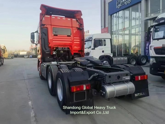 10 tekerlekli 6X4 40t Sinotruk HOWO Konteyner Kargo Rakibi Traktör Baş Kamyonu