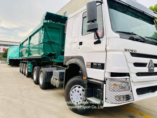 10 tekerlekli 6X4 40t Sinotruk HOWO Konteyner Kargo Rakibi Traktör Baş Kamyonu