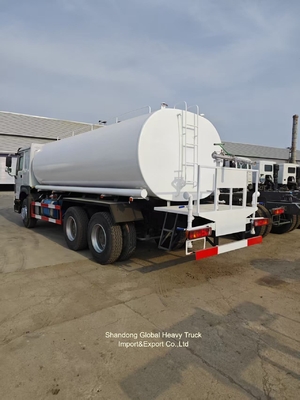 Dizel motoru Sinotruck HOWO 6X4 336HP HOWO 10 Lastik 20000 Litre Sprinkler Su Tankı Kamyonu