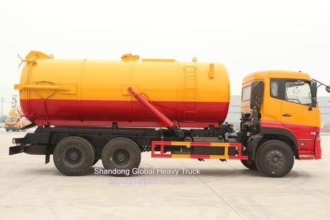 İyi Fiyat Dongfeng Araçlar 6*4 Emme Kanalizasyon Tankı Vakum Kombine Kanalizasyon Temizlik Kamyonları