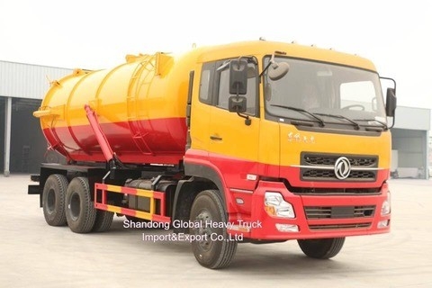 Dongfeng 6*4 Yüksek Durumlu 290HP Vakumlu Kanalizasyon Emik Tankeri Kanalizasyon Emik Kamyonu