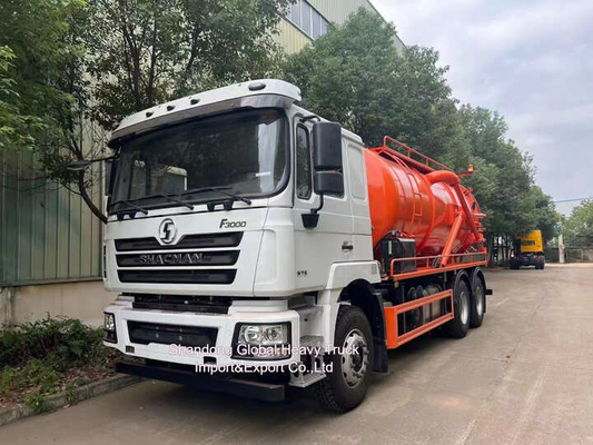 Shacman F3000 6X4 Kanalizasyon Emik Kamyonu 20 M3 Hacim 300 HP