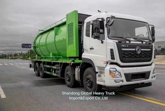 Fabrika fiyatı 8*4 380hp Kanalizasyon Emik Kamyonu Dongfeng Şasi 18000L Tank
