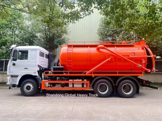 Rhd Shacman F3000 Hidro kazıcılar kombine kanalizasyon vakum emme kanalizasyon + 4000L temiz su