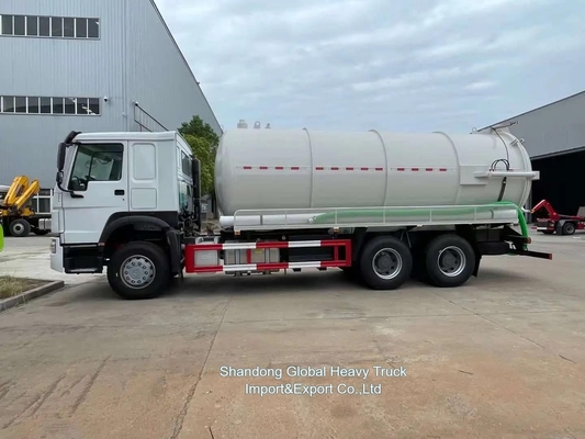Sinotruk HOWO 6X4 20cbm atık su çekme vakum tankı kamyonu