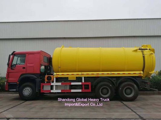 HOWO 15CBM, Septik Tank Temizliği için 6×4 Sürücü Tipi ve Hidrolik Çökme Sertifikasıyla Vakumlu Kanalizasyon Emik Kamyonu