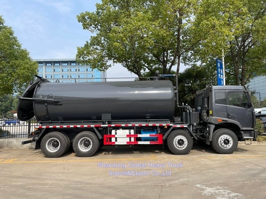 FAW 6X4 Yüksek Basınçlı Pompa 20000L 20 tonlu Kanalizasyon Temizleme Emik Kamyonu