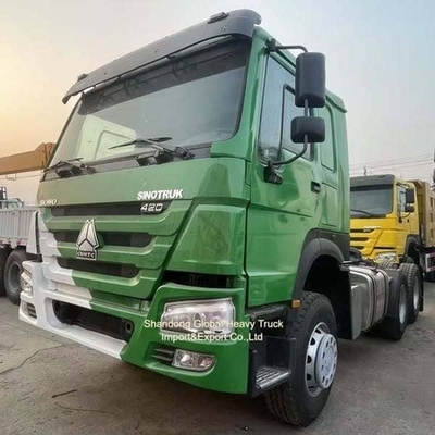 Howo 6x4 Traktör Kamyon Kullanılmış Sinotruk LHD RHD Uzun mesafe sürüşü Relye Kamyon Başı