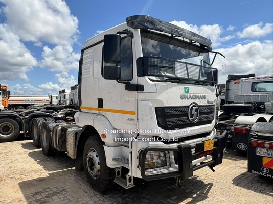 6X4 Sol Sürücü veya Sağ El Sürücü 380HP Shacman F3000 Traktör Rıhtımı Kullanılmış Traktör Kafası Kamyonu