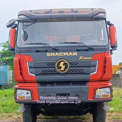 Kullanılmış Shacman Delong X3000 F3000 6*4 10 Tekerlek 371 375 At Gücü Ağır Görevli Tipper Dump Kamyonları