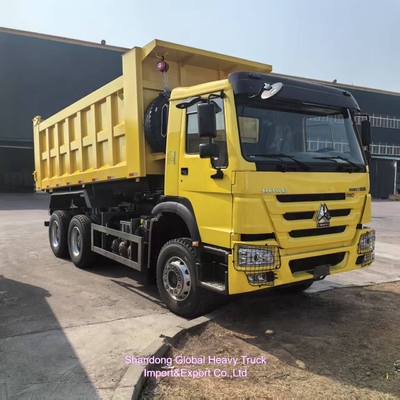 Kullanılmış Sinotruk 6X4 10 Tekerlekli HOWO Çöp Kamyonu Afrika'ya ihraç edilen çelik malzemesi