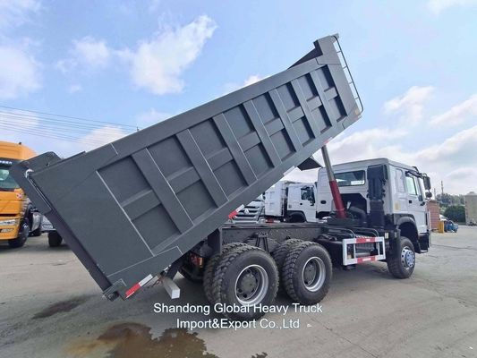 Kullanılmış Ağır Görevli Çöp Kamyonu 6×4 Sürüş 380HP Sinotruk 31-40t yük kapasitesi ile HOWO Tipper Kamyonu