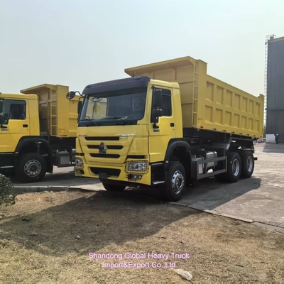 Kullanılmış Sinotruk 6X4 10 Tekerlekli HOWO Çöp Kamyonu Afrika'ya ihraç edilen çelik malzemesi