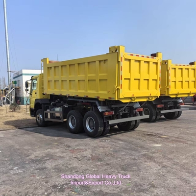 Kullanılmış Sinotruk 6X4 10 Tekerlekli HOWO Çöp Kamyonu Afrika'ya ihraç edilen çelik malzemesi