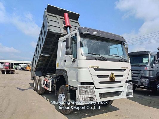 Kullanılmış Ağır Görevli Çöp Kamyonu 6×4 Sürüş 380HP Sinotruk 31-40t yük kapasitesi ile HOWO Tipper Kamyonu