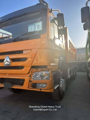 Kullanılmış Yenilenmiş Sol El Dirver Ağır Tipi 6X4 HOWO Çöp Kamyonu 10 Tekerlekli Çöp Kamyonu