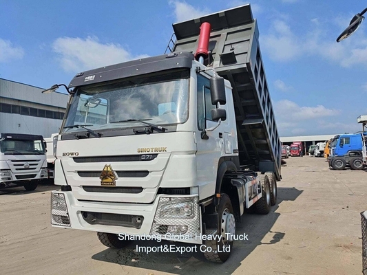 HOWO Kullanılmış Çöp Kamyonu Sinotruck 6*4 Tipper Dumper Fabrika Fiyatı 10 Tekerlek