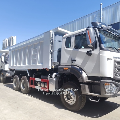 En iyi durum 6*4 10 lastik Çöp kamyonu Sinotruk Nx Hohan 30 tonlu madencilik çöp kamyonu satılıyor