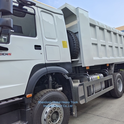 12 Tekerlekli Sinotruck 40-60 ton Kullanılmış HOWO 8X4 371HP 375HP 380HP Dizel Kamyon Sağ El Sürüşü Dump Truck