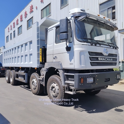 Shacman 30m3 Largo Kutusu 8X4 12 Tekerlekli Ağır Güçlü Çöp Kamyonu 400HP Dizel Motor Yeni Durumlu Çöp Kamyonu