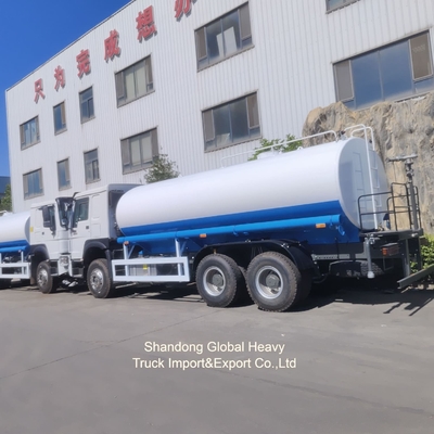Yüksek basınçlı madencilik kariyer sıçratıcı su tankı kamyonu HOWO 371HP 6*4 su sıçratıcı kamyonu