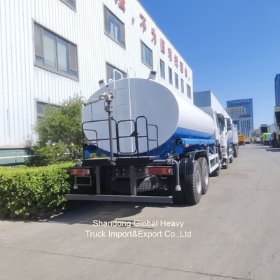 Sino HOWO Marka 6*4 20000L İçme Suyu Tanker Kamyonu Paslanmaz Çelik Su Tankeri