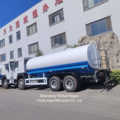 Sino HOWO Marka 6*4 20000L İçme Suyu Tanker Kamyonu Paslanmaz Çelik Su Tankeri