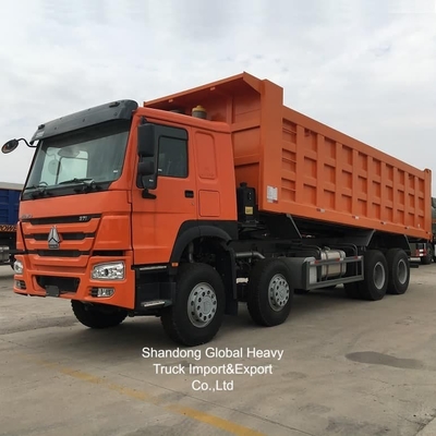 Çin Sinotruk HOWO Kullanılmış 371/375HP 8X4 Sağdan Direksiyonlu Mini Damperli Kamyon stokta