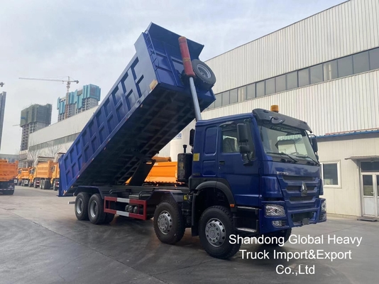 HOWO Kamyon 8X4 / 6X4 Çöp kamyonu Sinotruk Tipper 12 tekerlek 50 tonluk Kamyon Kullanılmış Çöp kamyonu