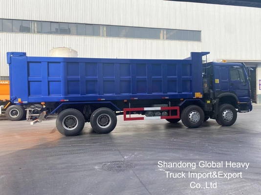 HOWO Kamyon 8X4 / 6X4 Çöp kamyonu Sinotruk Tipper 12 tekerlek 50 tonluk Kamyon Kullanılmış Çöp kamyonu