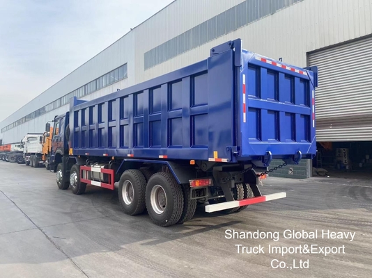 Çin Sinotruk HOWO Kullanılmış 371/375HP 8X4 Sağdan Direksiyonlu Mini Damperli Kamyon stokta