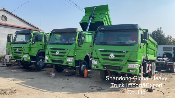 Kullanılmış Sinotruk HOWO 6X4/8X4 A7/T7 10/12 Wheeler 371hp 18-25cbm Heavy Duty Tipper Dump Truck