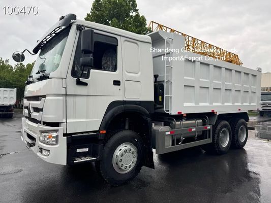 HOWO 6x4 371HP motorlu 6x4 şasi ve Nijerya madenciliği için yüksek dayanıklılıklı kargo gövdesine sahip bir atık kamyonu