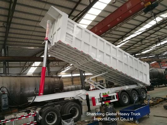 4 Axle 80 Tons Capacity Hydraulic Side Dump Truck Trailer for Heavy-Duty Construction