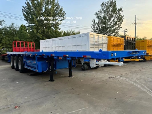 Ağır Ekipman Taşımacılığı için 3 Dingilli Lowbed Yarı Römork