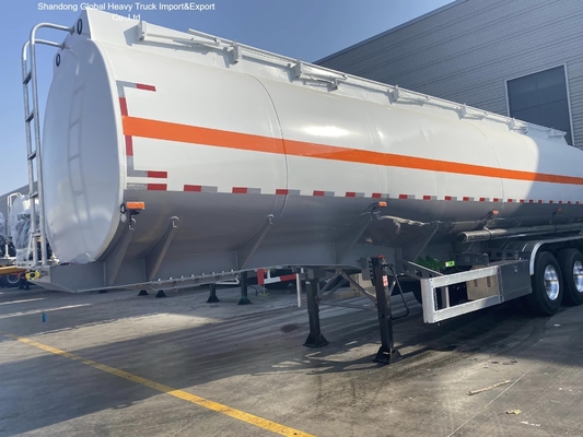 3 Dingil Karbon Çelik Q345B 45000L Yakıt Tanker Yarı Römork