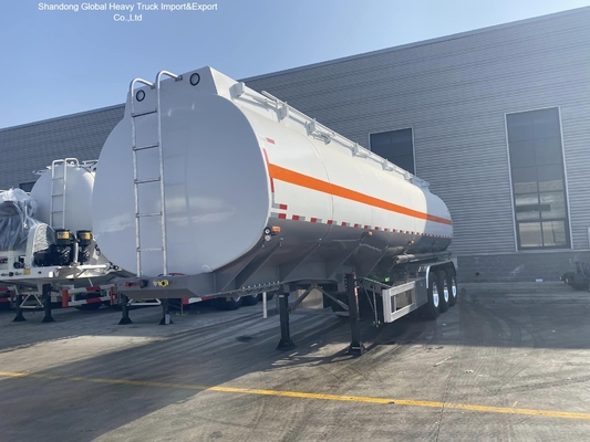 3 Dingil Karbon Çelik Q345B 45000L Yakıt Tanker Yarı Römork