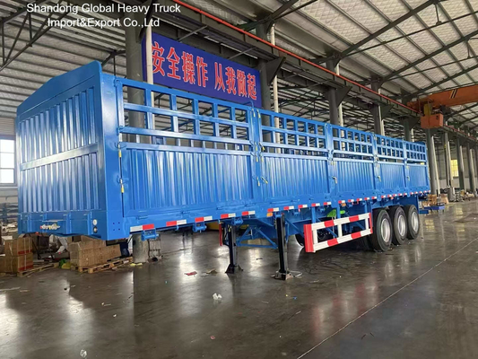 3 Dingil 60 Ton Kafesli Yarı Römork Canlı Hayvan Taşımacılığı İçin